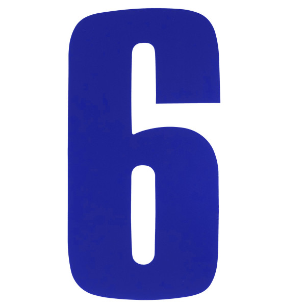 bike it Bike it 8 inch race numbers blue - #6